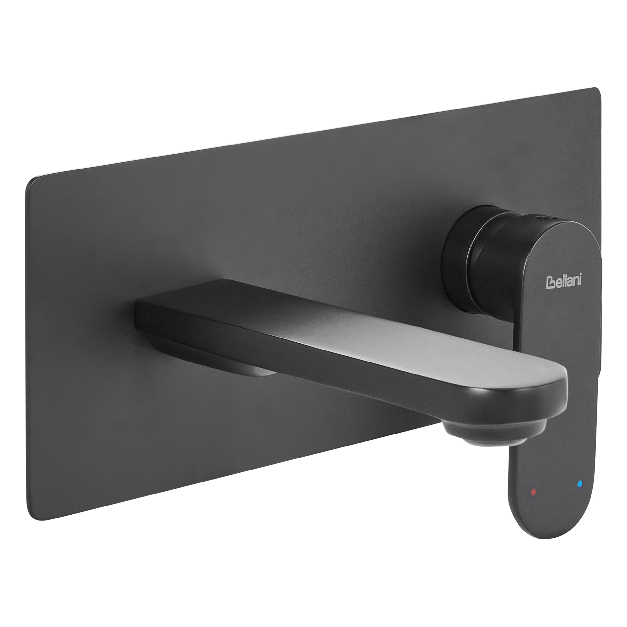 Seinään kiinnitettävä pesuallashana CHUNGARA messinki Musta