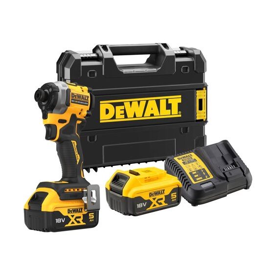DeWalt DCF850P2T XR 18V -Iskuruuvinväännin 2x 5,0 Ah
