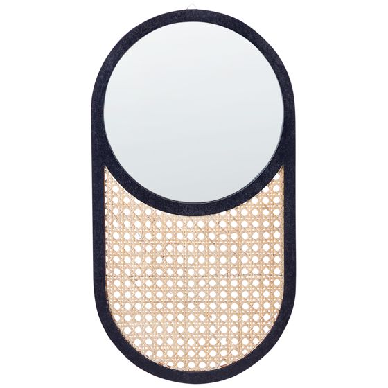 Seinäpeili BALEAL 30 cm 56 cm rottinki Luonnonväri