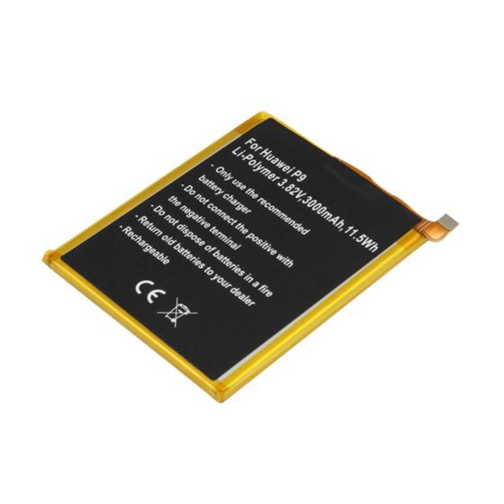 Akku Huawei P9 -malliin Li-polymeeri 3.82V 3000mAh 11.5Wh HB366481ECW