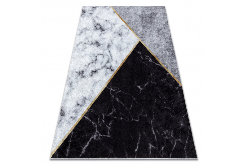 MIRO 51330.804 matto Marmori, geometrinen liukumaton - harmaa 160x220 cm