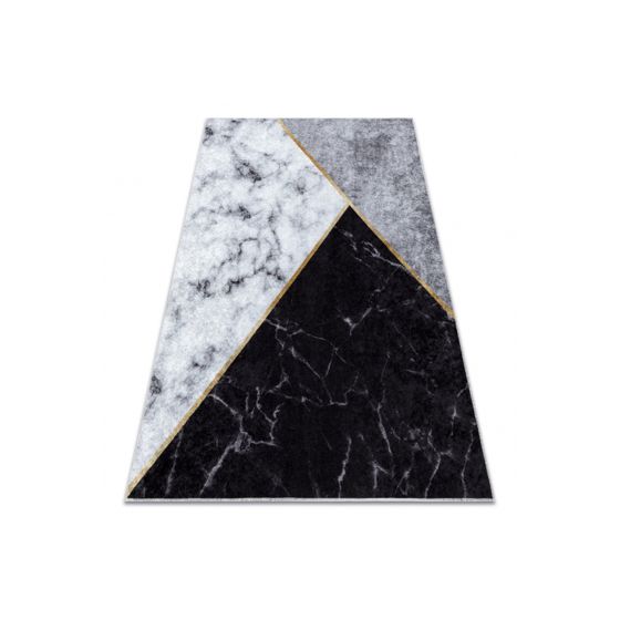 MIRO 51330.804 matto Marmori, geometrinen liukumaton - harmaa 160x220 cm