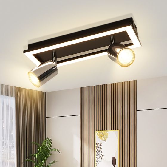 NETTLIFE 2- liekkinen GU10 moderni lämmin valkoinen säädettävä LED - kattospotti 12W