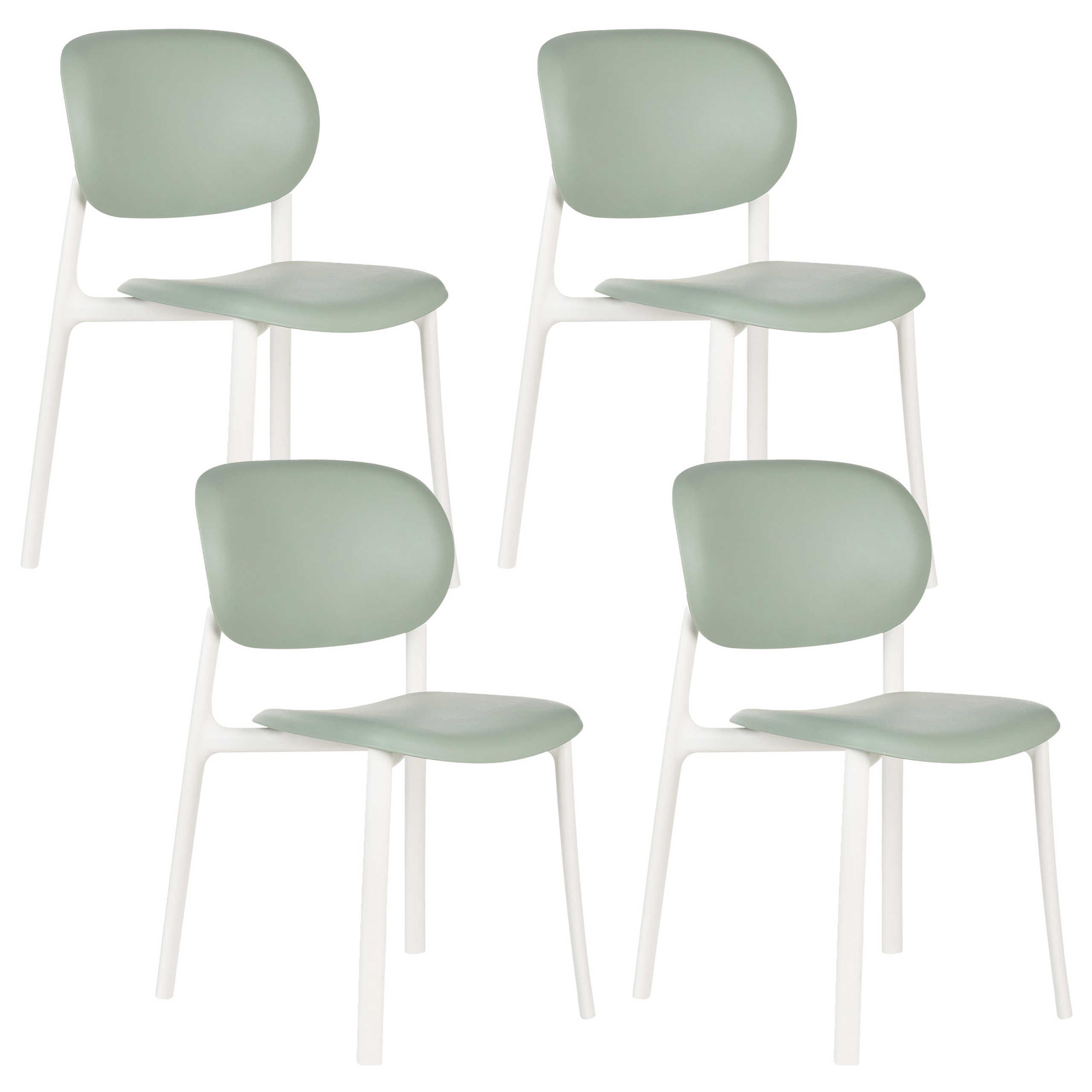 Puutarhatuolisetti 4 kpl MUSANO Vihreä