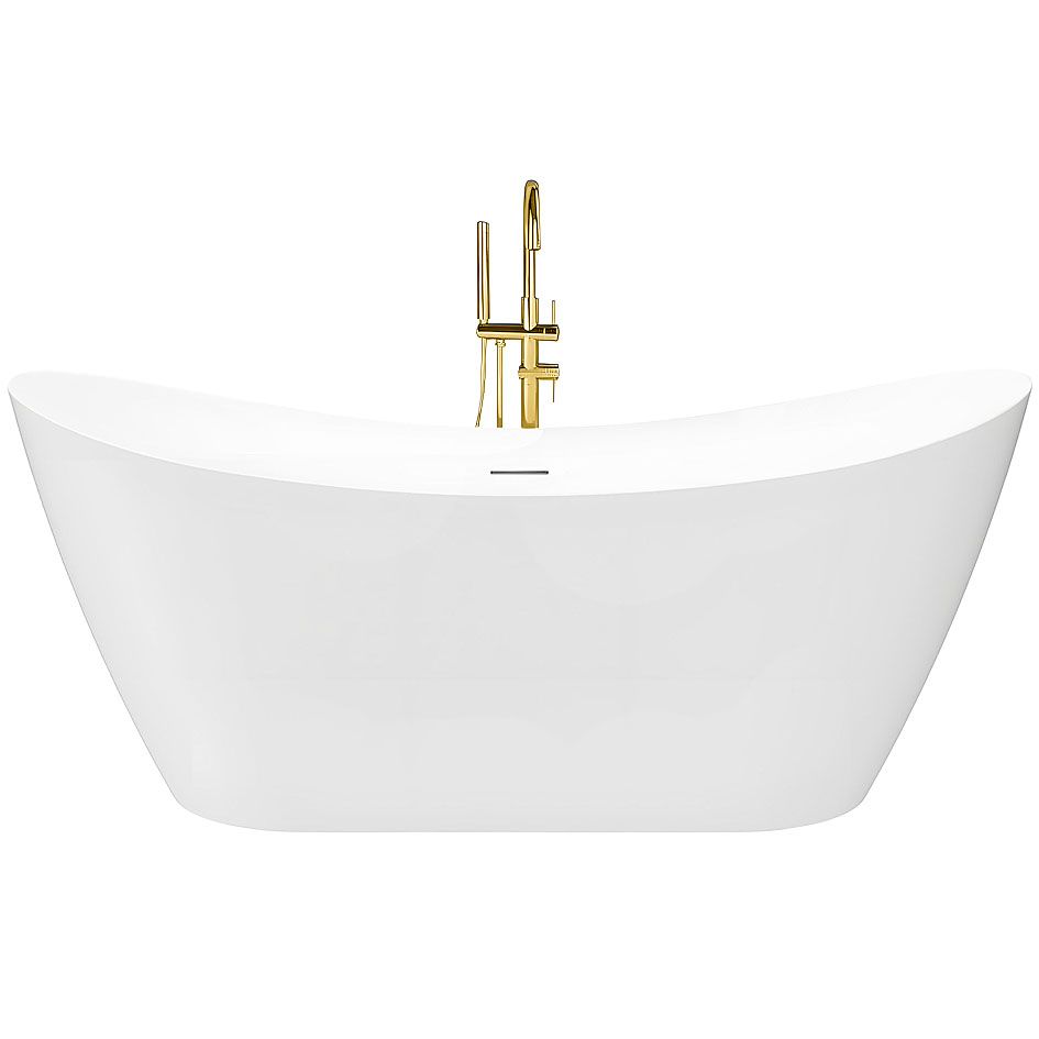 Rea vapaasti seisova amme FERRANO SLIM 170 harjatulla kuparitulppakannella , 170X80X72CM