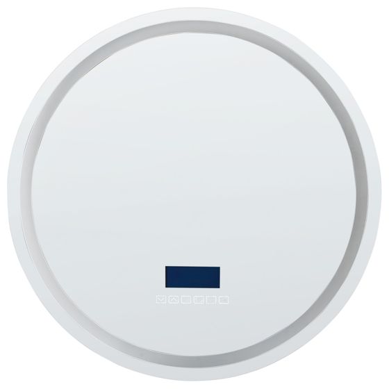 Kylpyhuoneen LED-peili BROGNON 60 cm 60 cm Bluetooth-kaiuttimella Hopea