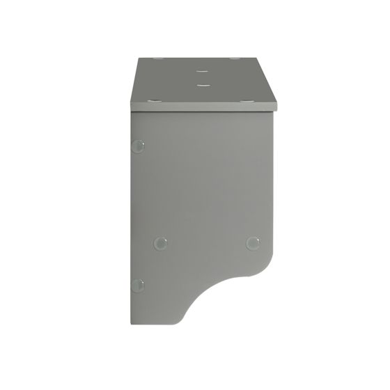 SoBuy Seinäteline FRG282-HG 5 koukkua, 3 koria, ekologinen harmaa