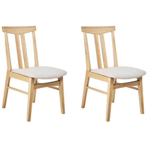 Ruokatuolisetti 2 kpl AVALON Puu Vaaleanbeige