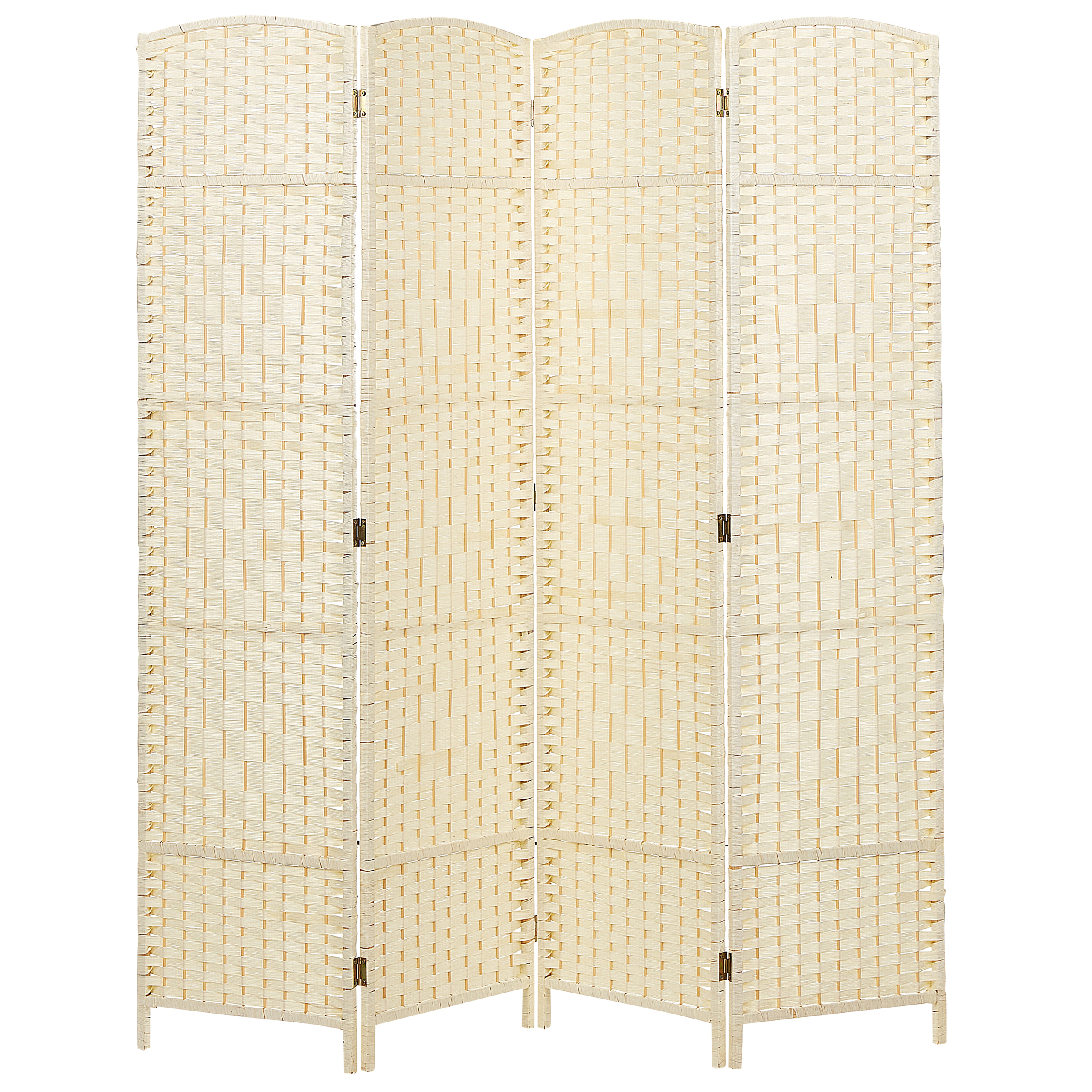Tilanjakaja 4 paneelia LAPPAGO 163 cm 170 cm Vaaleanbeige