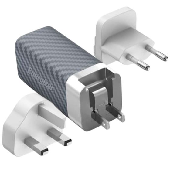 GaN-verkkovirtalaturi 5A USB ja USB-C 65W monipistorasia EU / UK / US