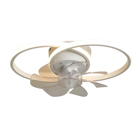 NETTLIFE LED - kattotuuletin Valaistuksella, 36W, hiljainen Kaukosäätimellä, 3 Värilämpötilaa, 6 nopeutta Valkoinen