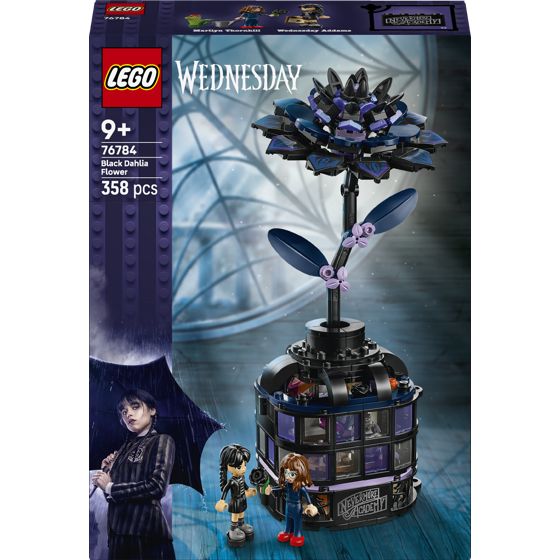 Lego Wednesday Musta daaliakukka 358-osainen setti (76784)