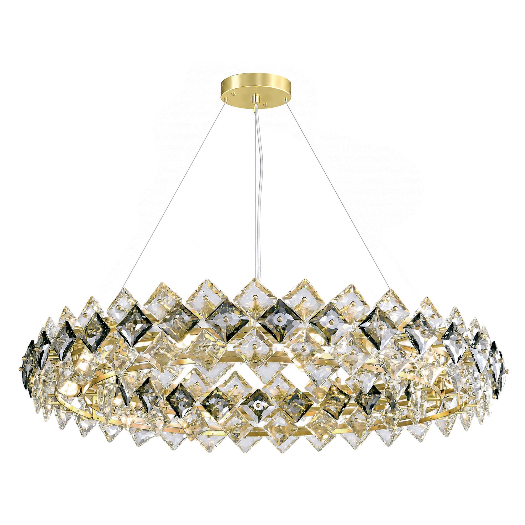 TOOLIGHT riippuvalaisin SWE094-CP Kulta, 62x62x17, 5cm