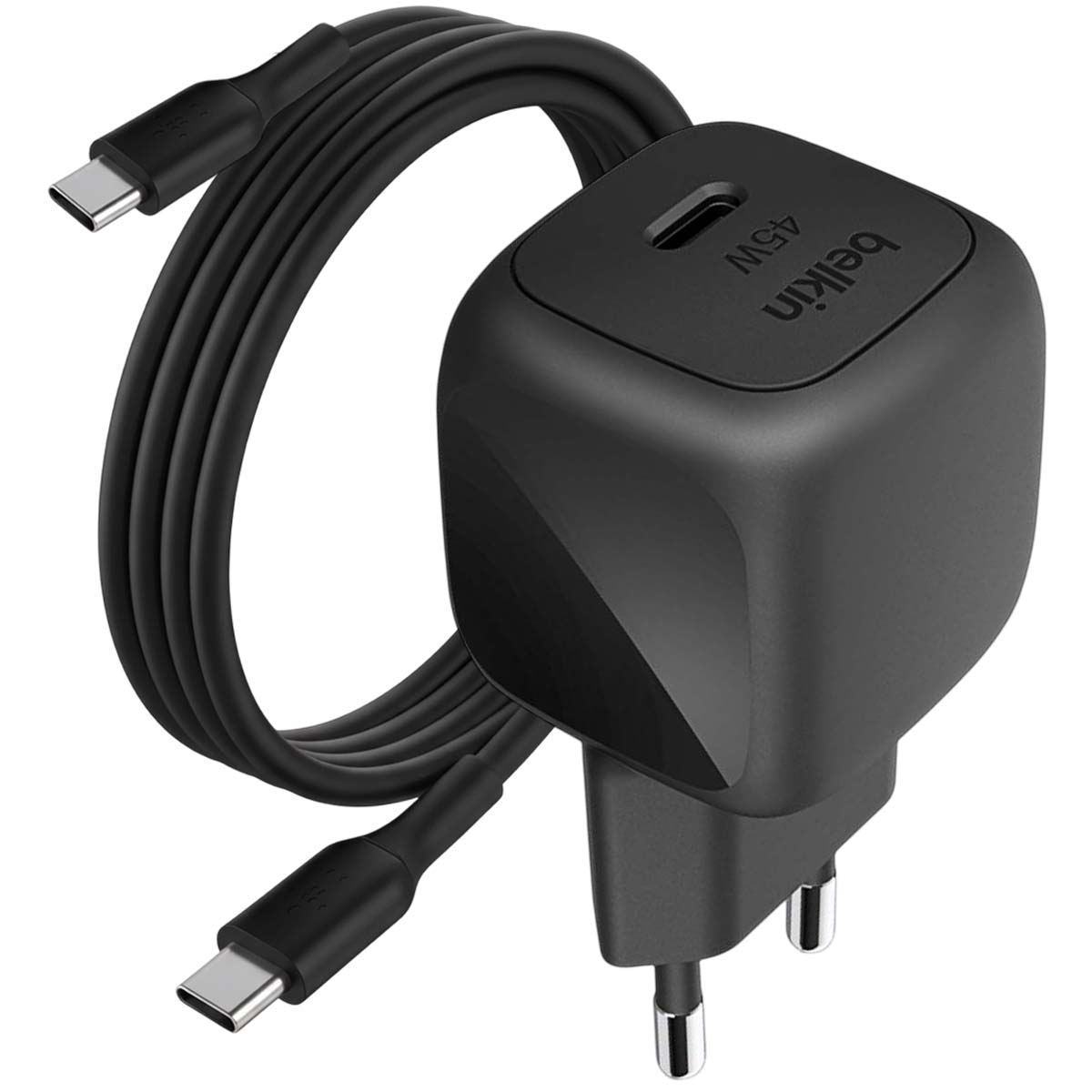 Pikalaturi USB-C 45W Power Delivery ja PPS sekä USB-C-kaapeli 1 m
