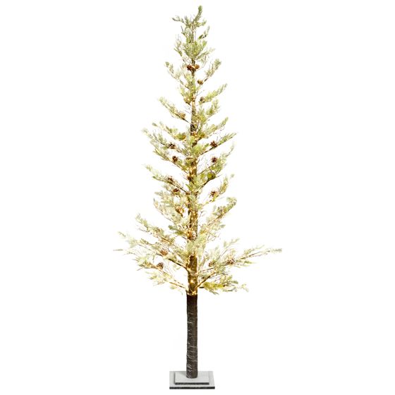 Ulkokoriste LED-valo GRENIVIK Joulukuusi 245 cm Valkoinen