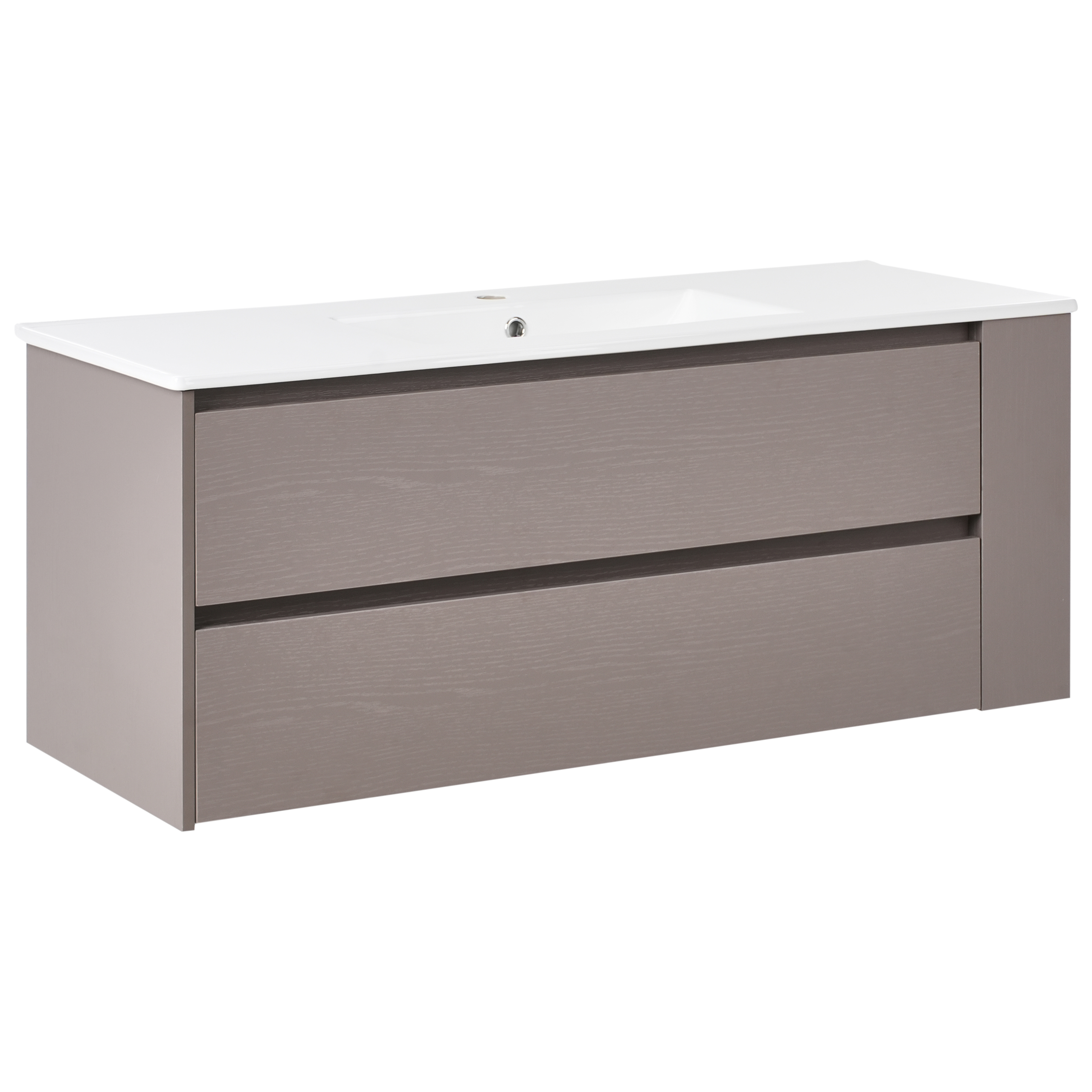 Seinäallaskaappi pesualtaalla MANCORA 120 cm Ruskeanharmaa