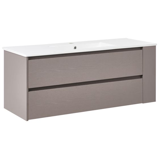 Seinäallaskaappi pesualtaalla MANCORA 120 cm Ruskeanharmaa