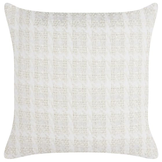 Koristetyyny DOURIS 45 x 45 cm Vaaleanbeige Ruutukuvio