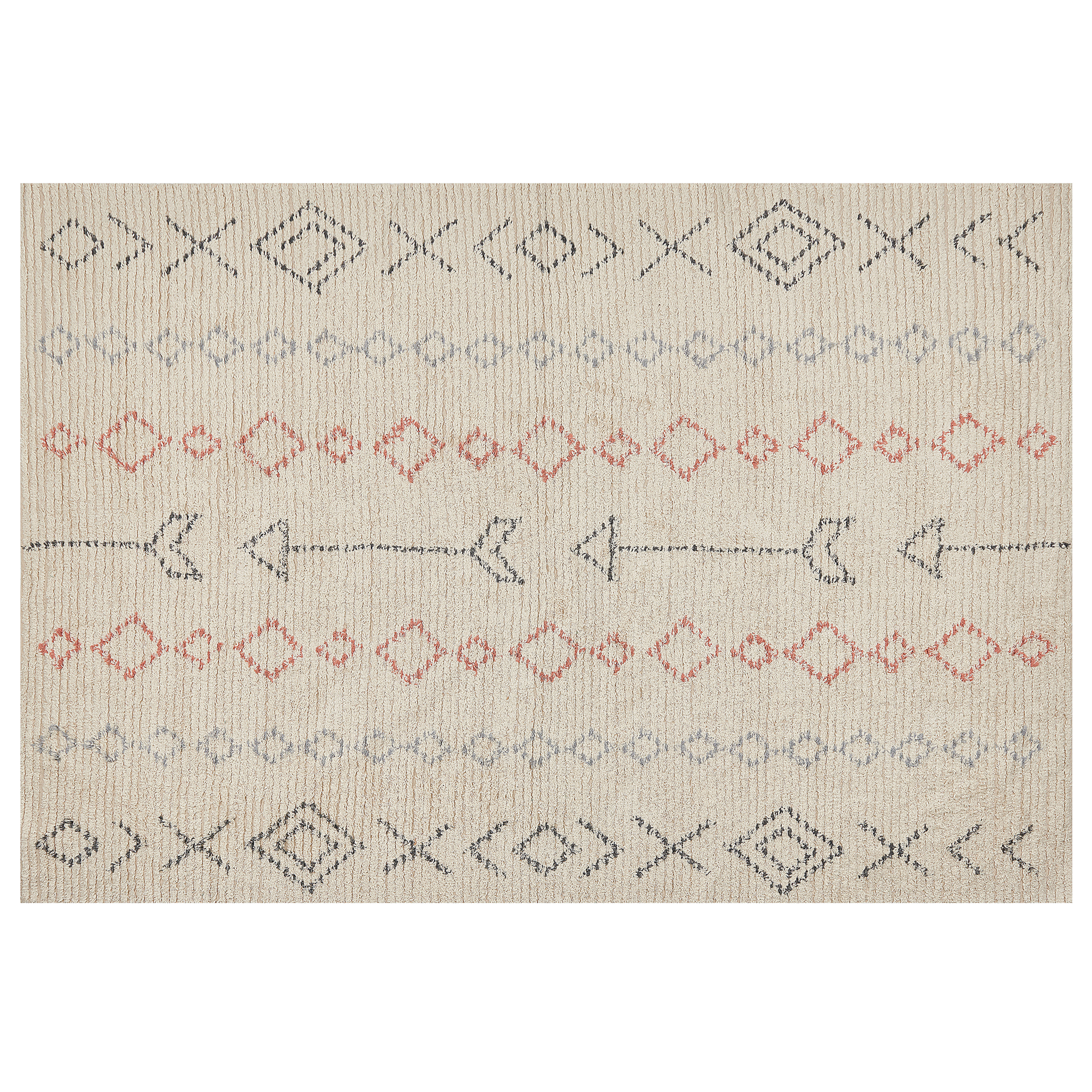 Matto DISPUR Beige 140 x 200 cm Puuvilla