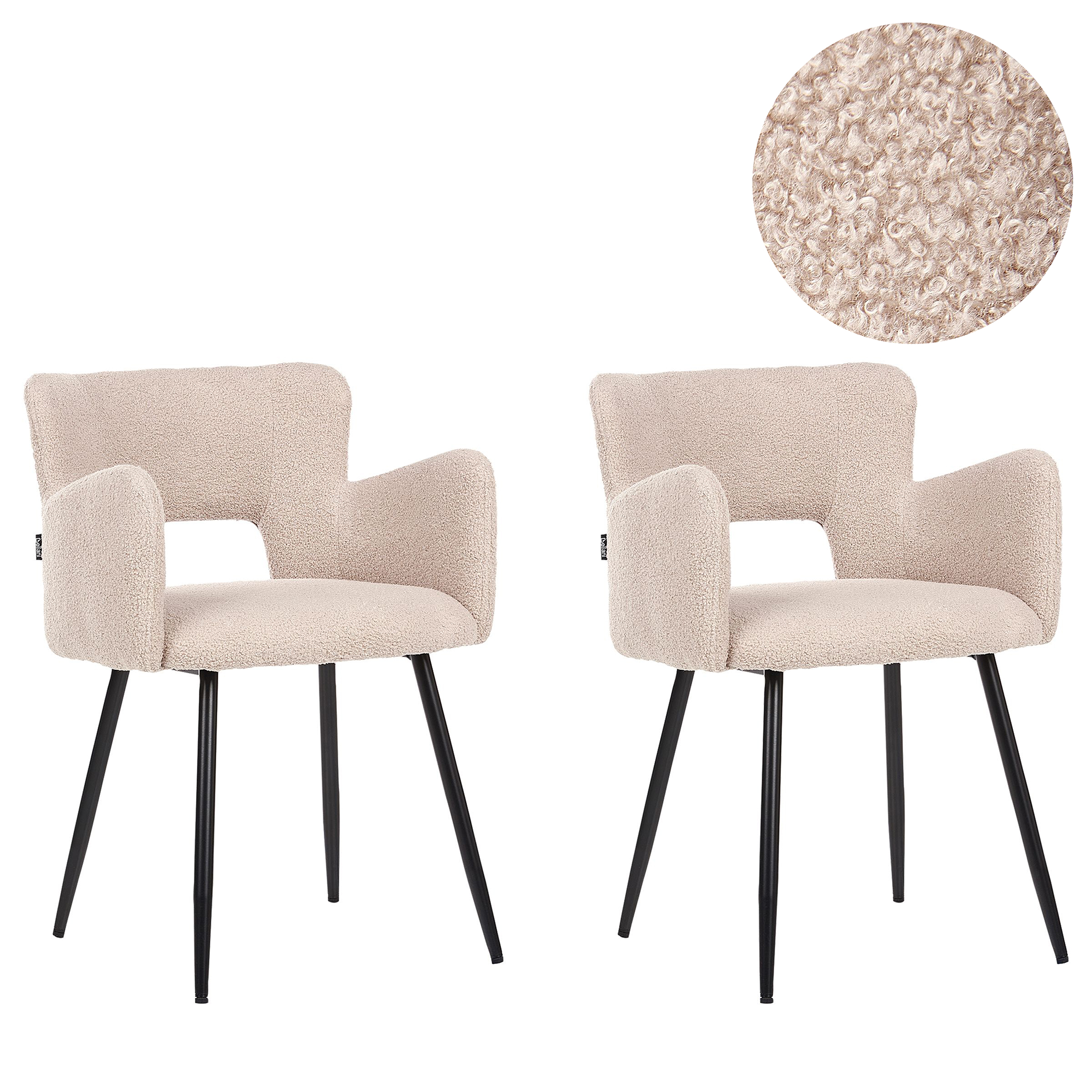 Ruokatuolisetti 2 kpl SANILAC Buklee Beige