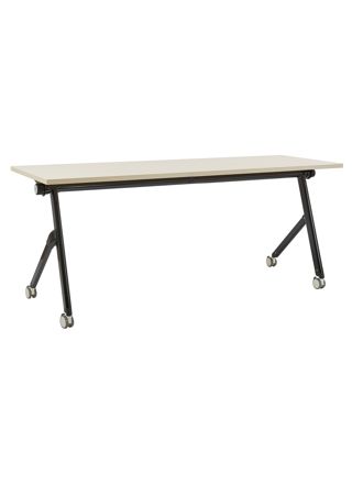 Taitettava työpöytä BENDI Vaaleanruskea 180 cm 60 cm pyörillä