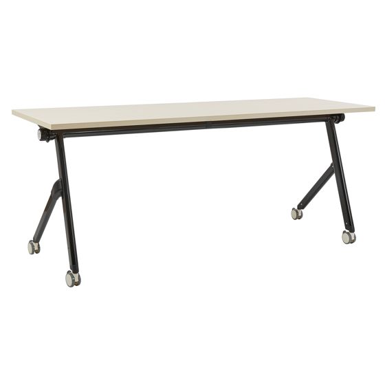 Taitettava työpöytä BENDI Vaaleanruskea 180 cm 60 cm pyörillä