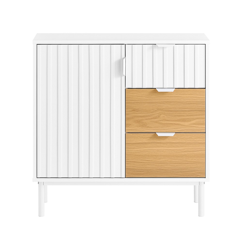 SoBuy Senkki Keittiökaappi Viinikaappi valkoinen FSB91-WN