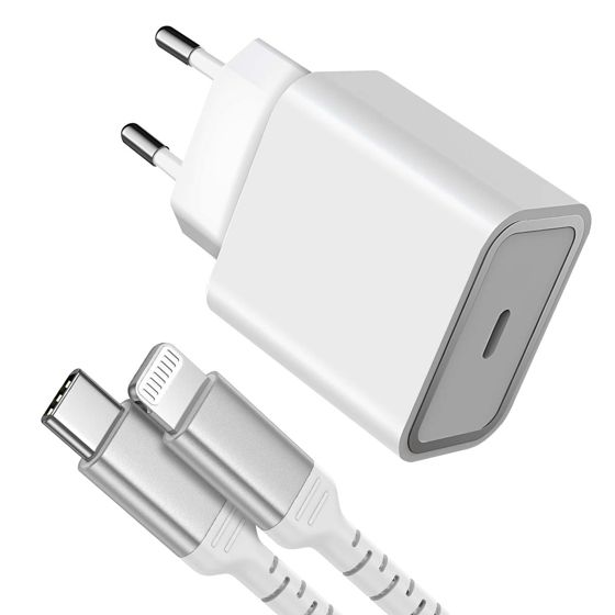 30W verkkolaturi Power Delivery + USB C/Lightning -kaapeli