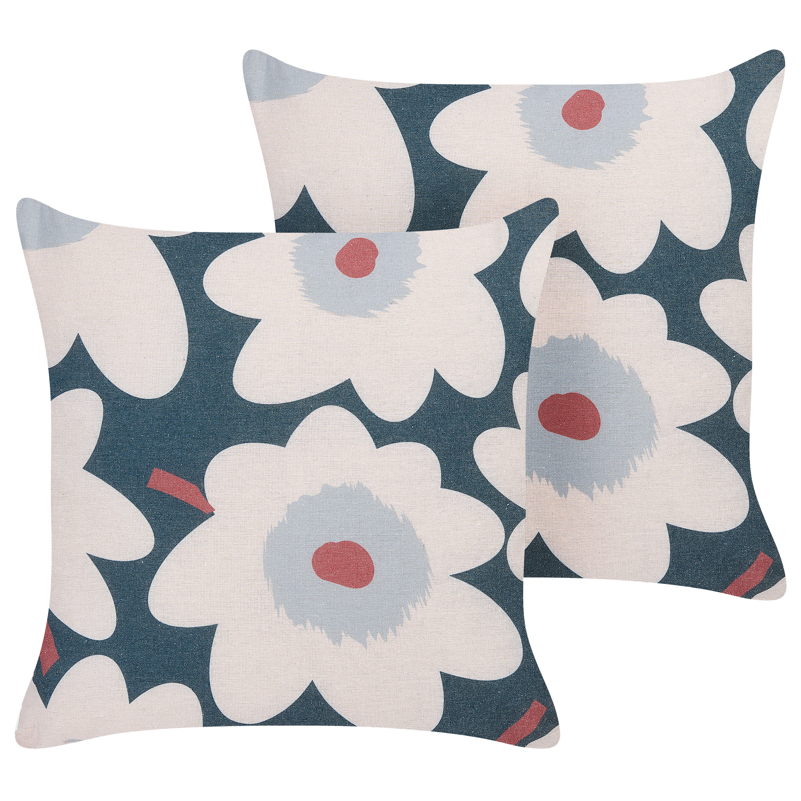 Koristetyynysetti 2 kpl SESBANIA 45 x 45 cm Monivärinen Kukkakuvio