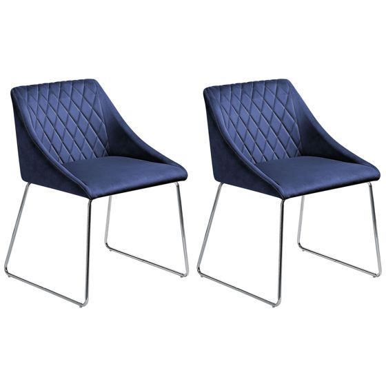 Ruokatuolisetti 2 kpl ARCATA sametti Laivastonsininen