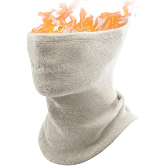 Qunature Käännettävä Talvihuivi, Ruskea Fleece