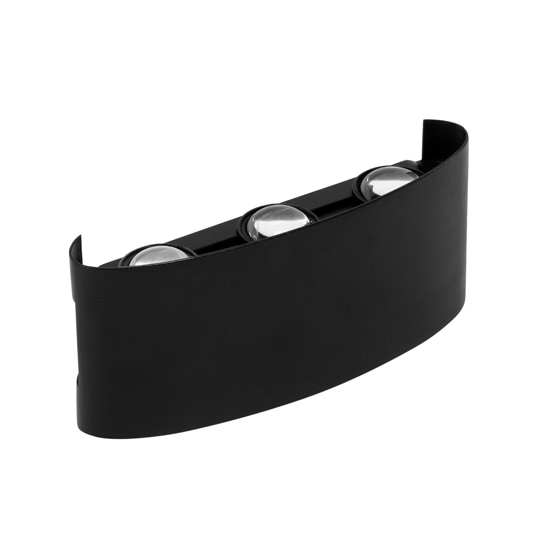 TOOLIGHT julkisivuvalaisin JNH040-6G musta, 4x16,8x7,9cm