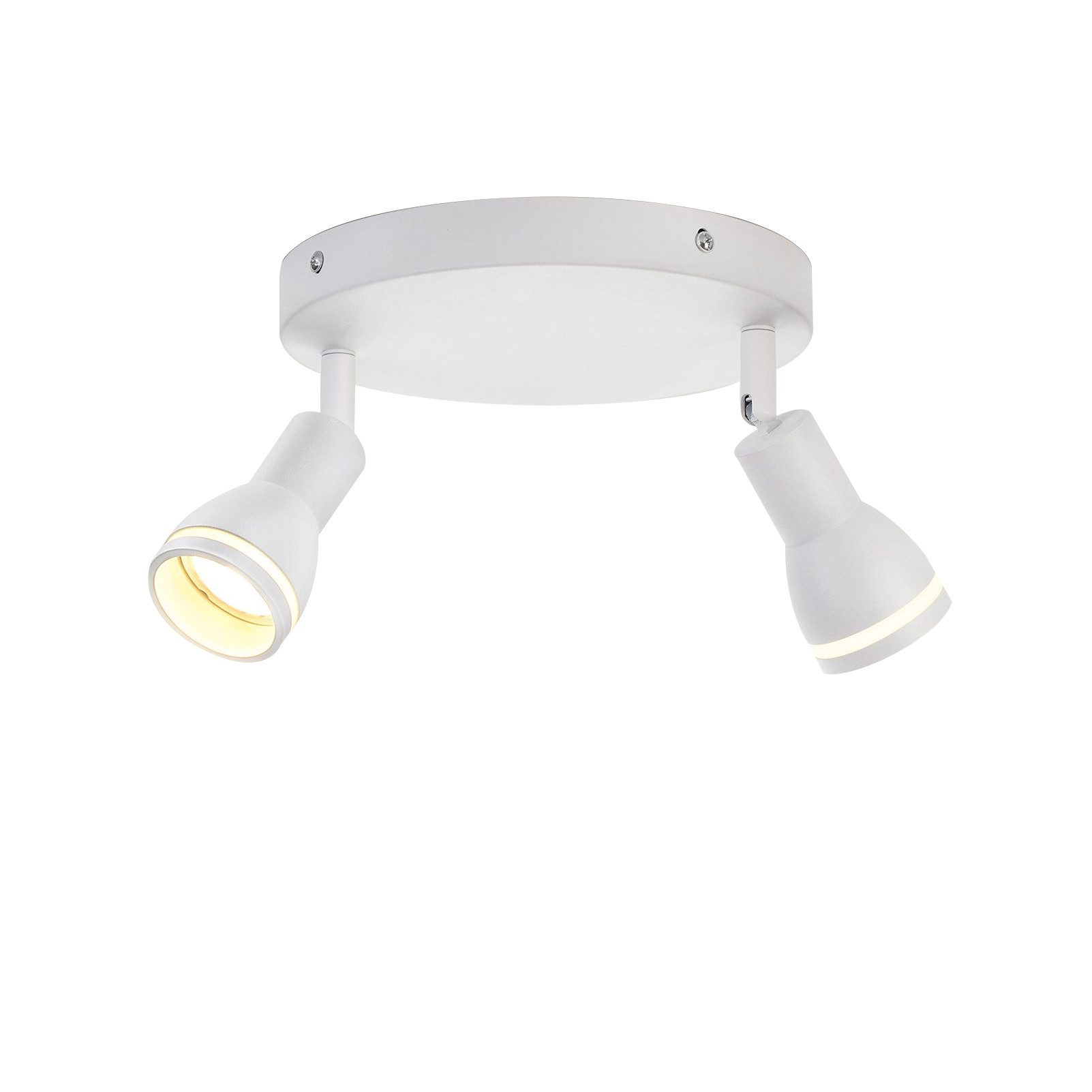 NETTLIFE LED - kattospottivalaisin 2 lamppua valkoinen olohuoneen kattovalaisin säädettävä kohdevalo GU10- kohdevalo moderni lamppu