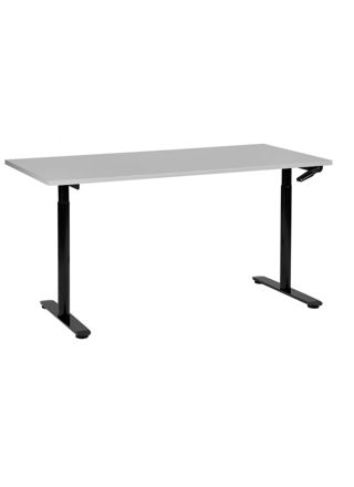 Manuaalisesti säädettävä työpöytä DESTINAS Harmaa/musta 160 cm 72 cm