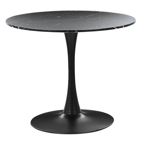 Ruokapöytä BOCA Musta marmorikuvio 90 cm 90 cm