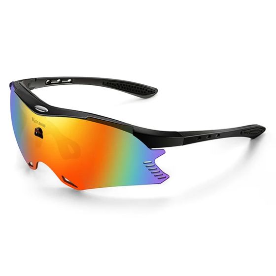 Aurinkolasit UV400 Tuulenpitävä Musta / Väritetyt Linssit