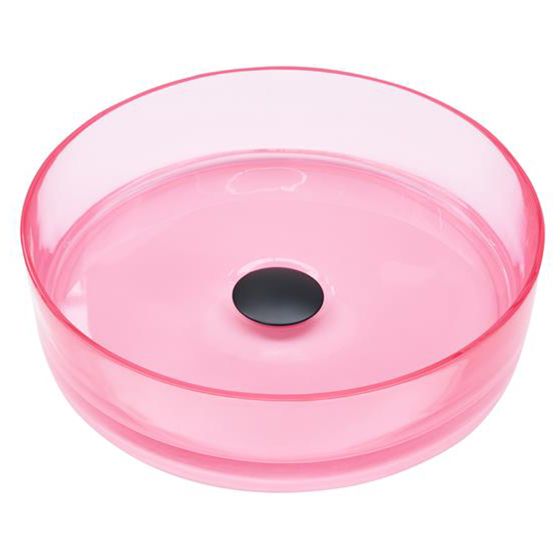 Pesuallas tason päälle TOLOSA ⌀ 36 cm massiivimuovi Vaaleanpunainen