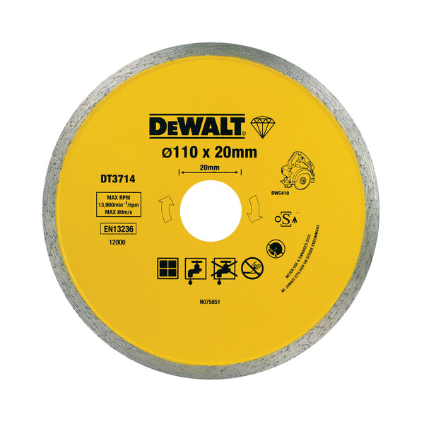 DeWalt -Timanttikatkaisulaikka Laatoille 110 mm