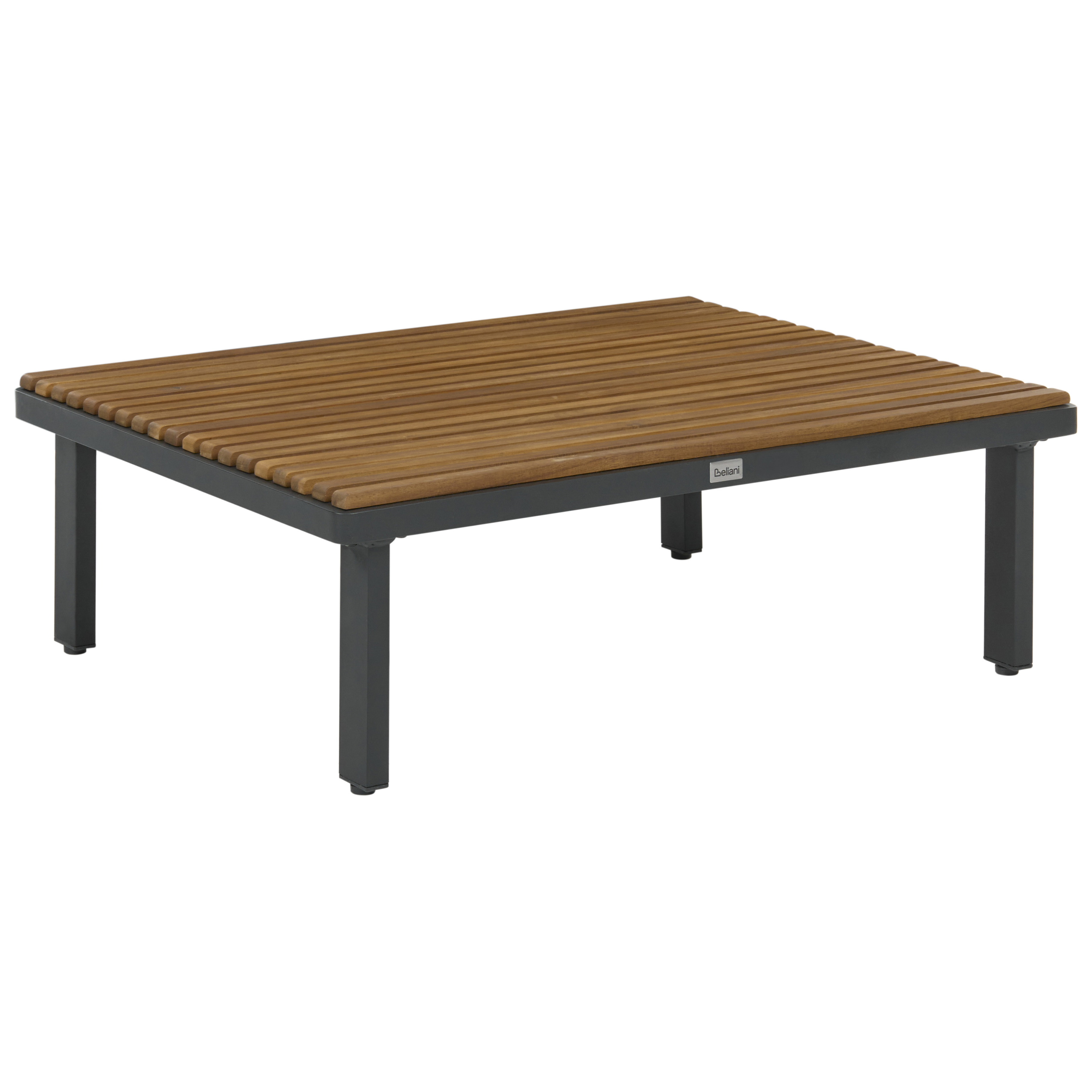 Ulkosohvapöytä FIVIZZANO 90 cm 70 cm Akaasia Tummanharmaa