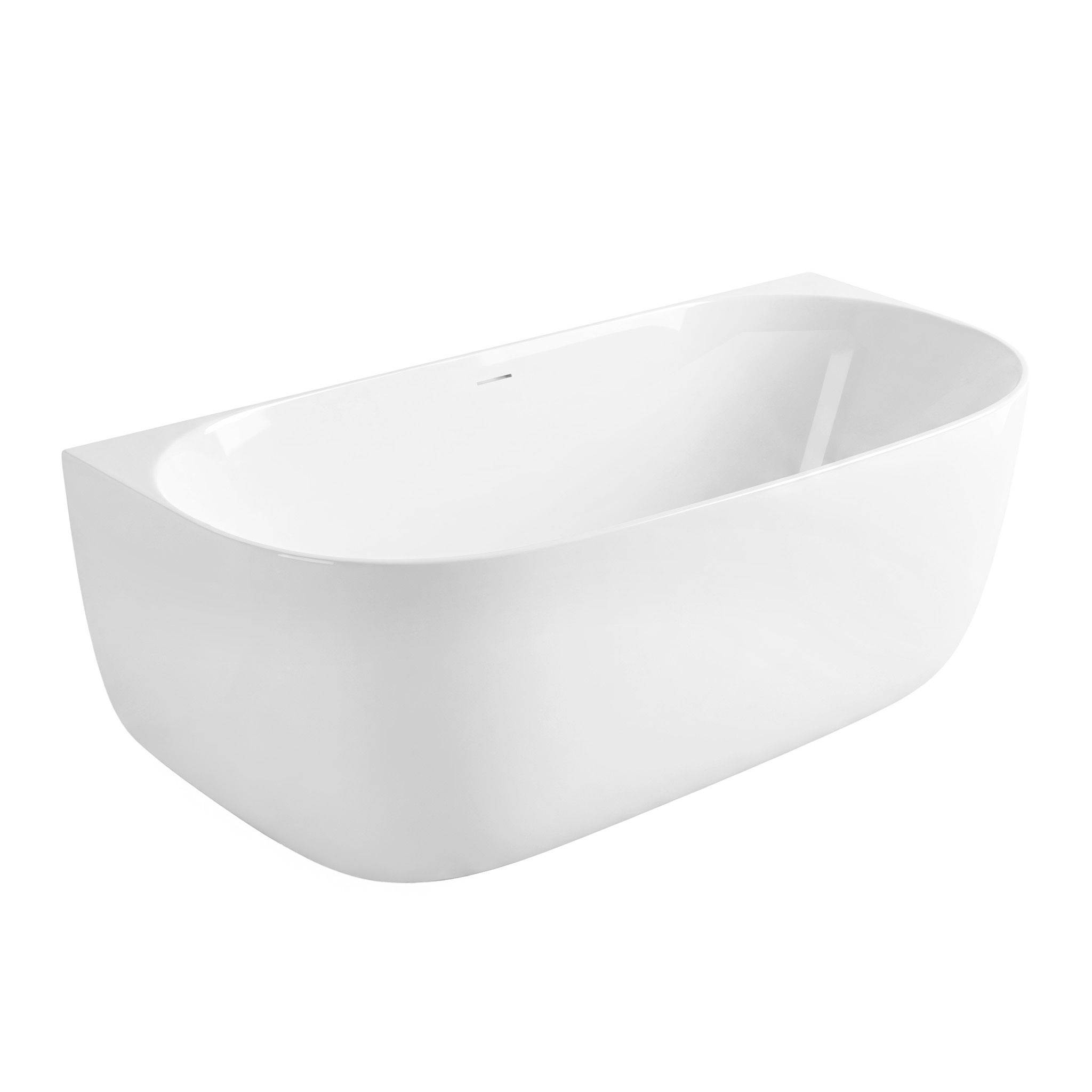 REA seinäkulmaan sijoitettava kylpyamme Eris 150, Valkoinen, 150x75x58cm