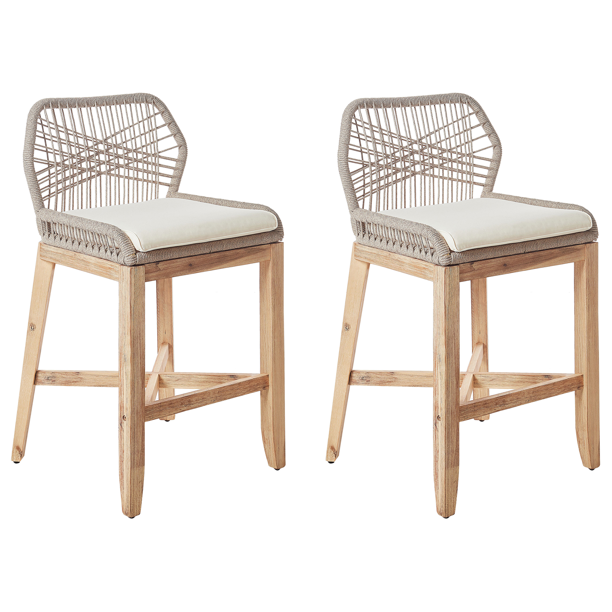Ulkobaarituolisetti 2 kpl TALAMONE Akaasia Beige