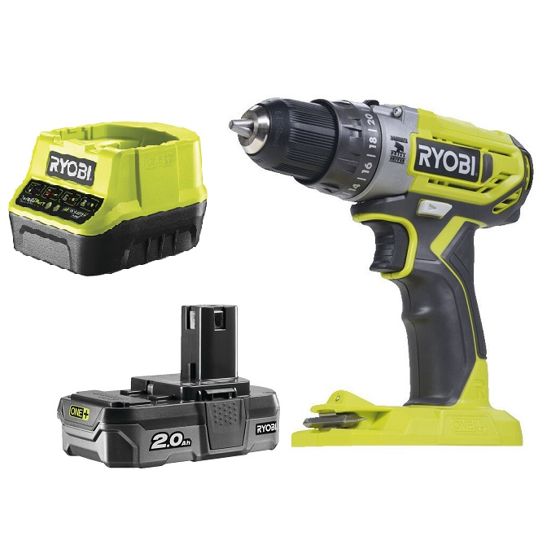 Ryobi R18PD2-120B ONE+ 18V -Akkuiskuporakone 1x 2,0 Ah