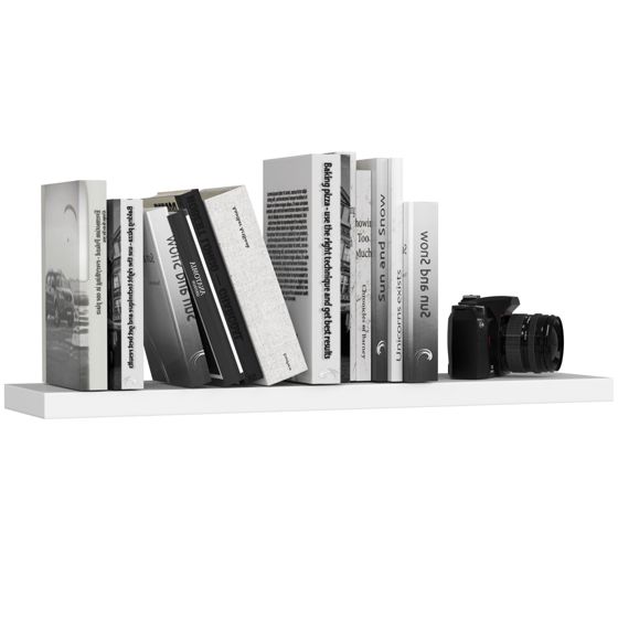 Akord Seinähylly Valkoinen 80x20x4