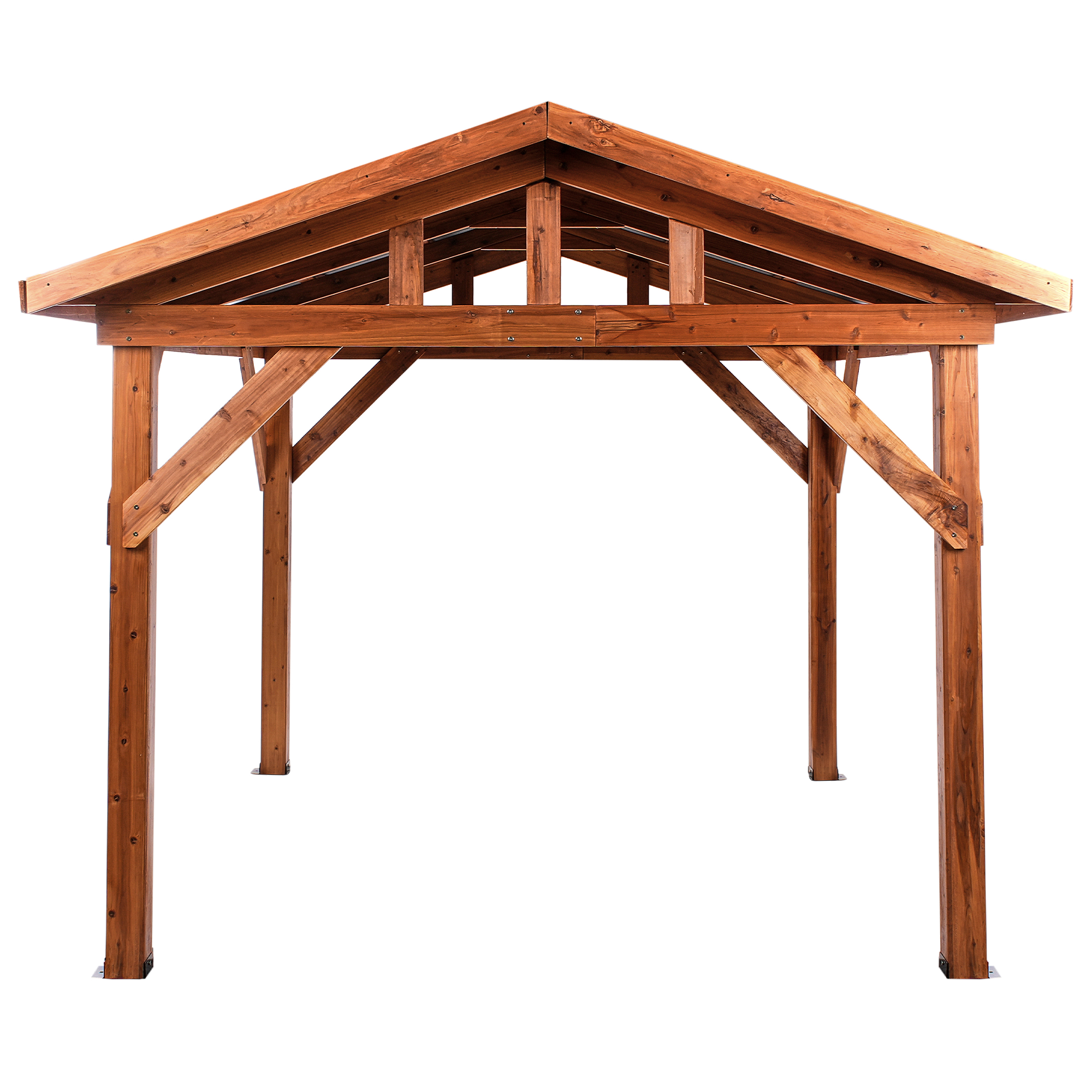 Paviljonki SECCHIA 296 cm 350 cm Havupuu Ruskea/harmaa