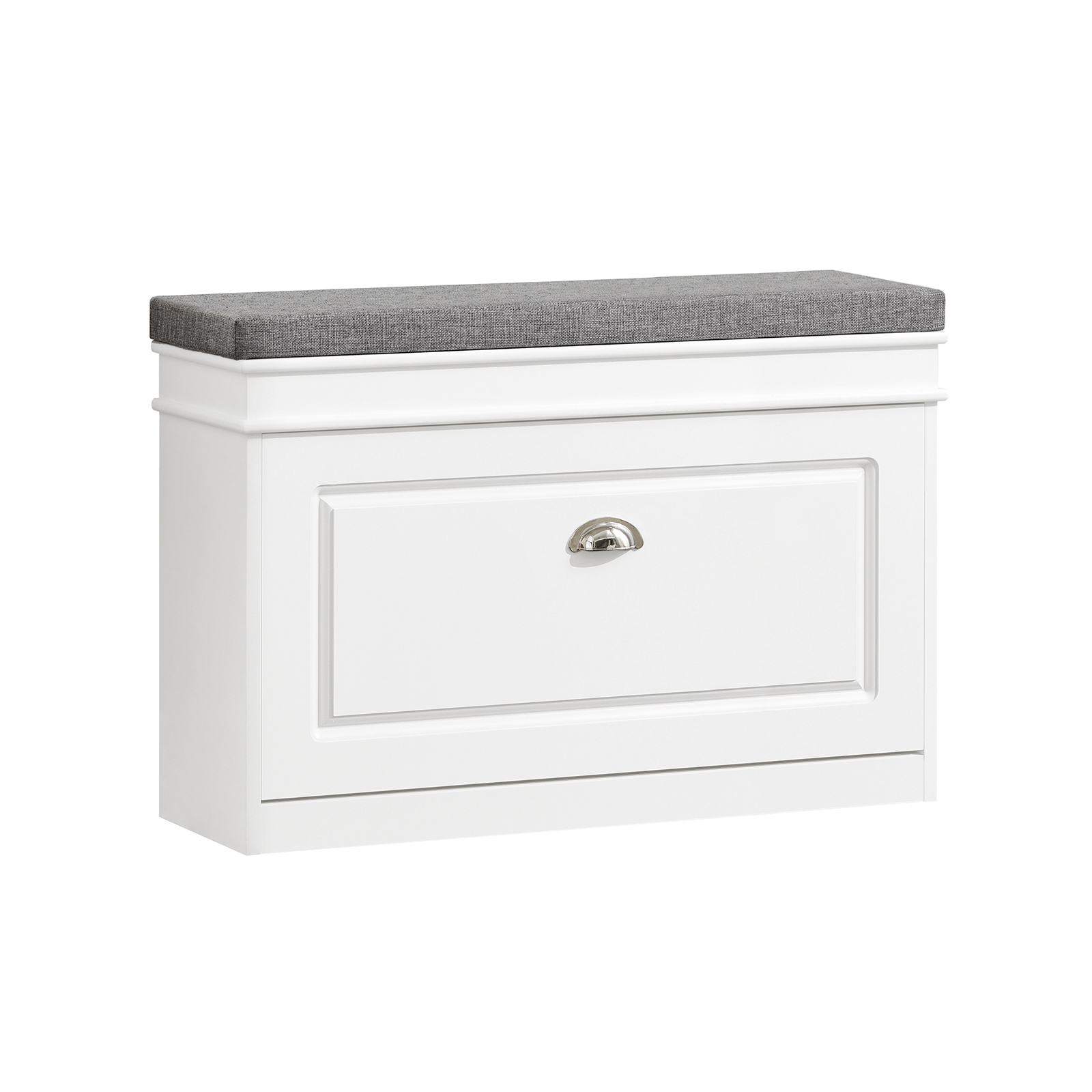 SoBuy Puinen säilytyspenkki FSR82-L-W - kestävä & ekologinen