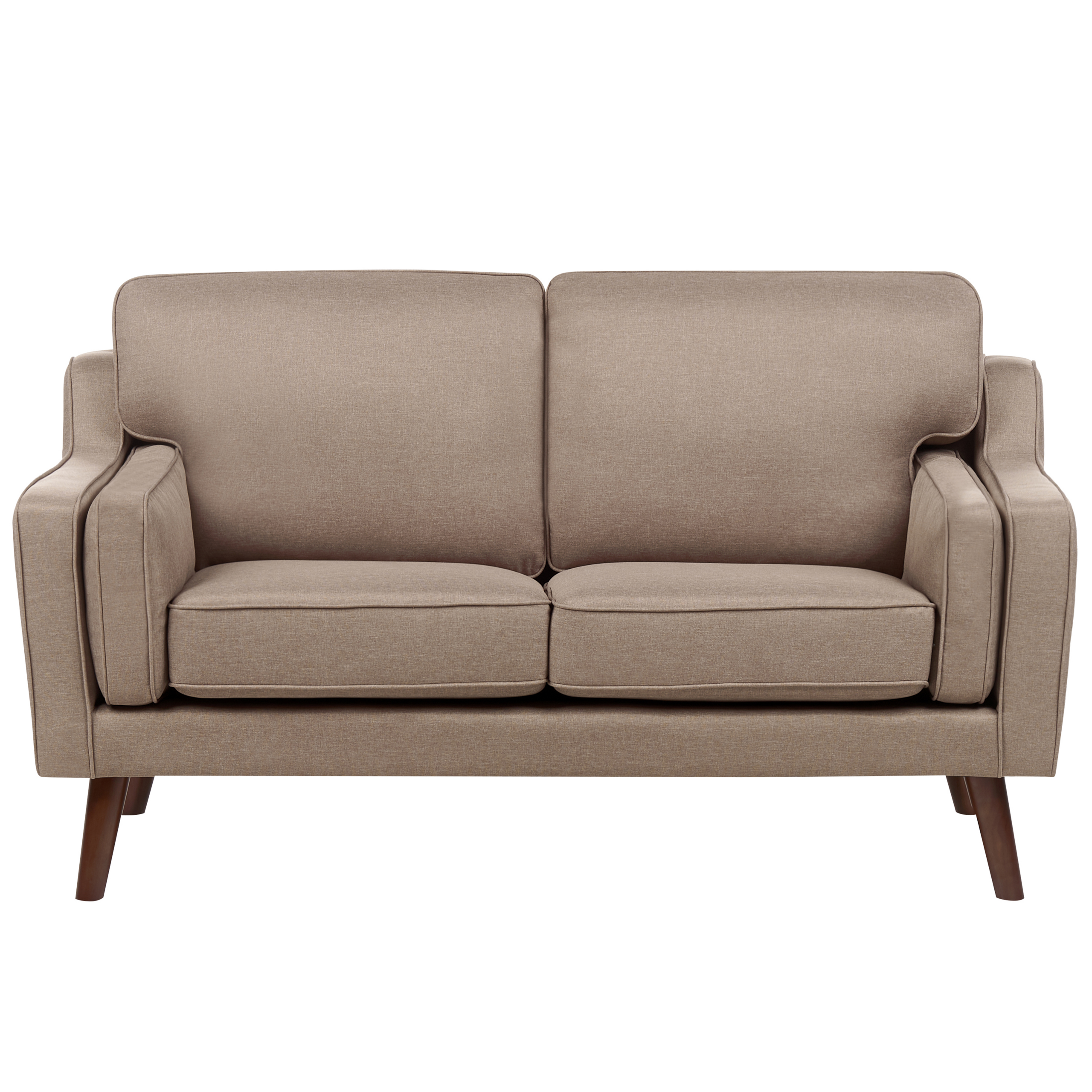 Sohva LOKKA kangas Vaaleanruskea 2-istuttava