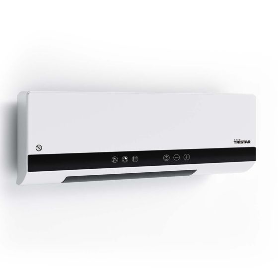 Seinälle kiinnitettävä keraaminen lämmitin 2000 W värähtelevä