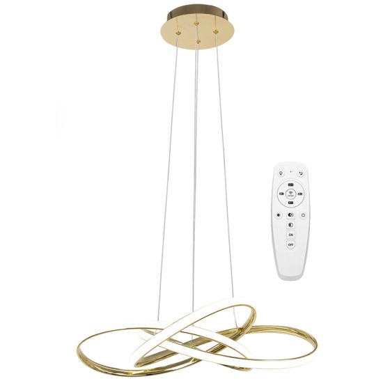TOOLIGHT riippuva kattovalaisin LED APP815-CP NODE kulta, 13x60x70cm