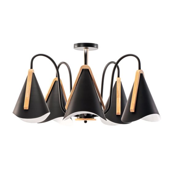 TOOLIGHT kattovalaisin APP607-5C musta, 55X55X37CM