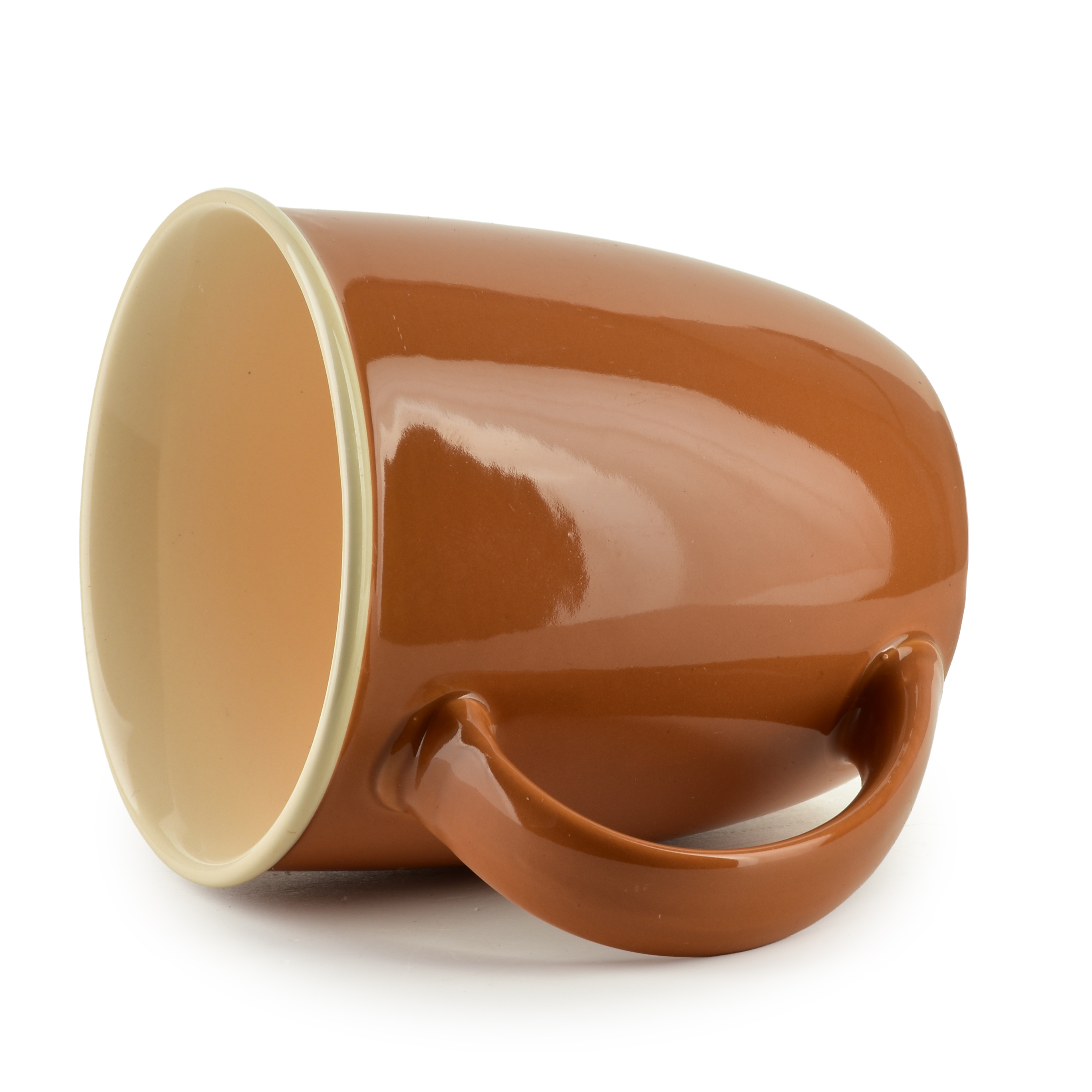 Muki posliini HENDIA Coffee Time 9x13x10 cm ruskea 1 kpl